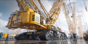 How 500-Ton Mobile Cranes Self-Assemble with Y-Guying Power. Heavy Lift & Mega Projects.