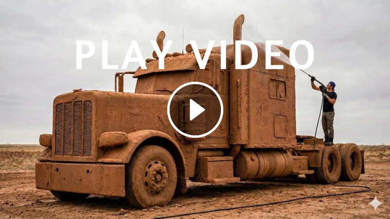 The Largest, Filthiest Semi Truck Ever — Watching It Get Clean Is So Satisfying